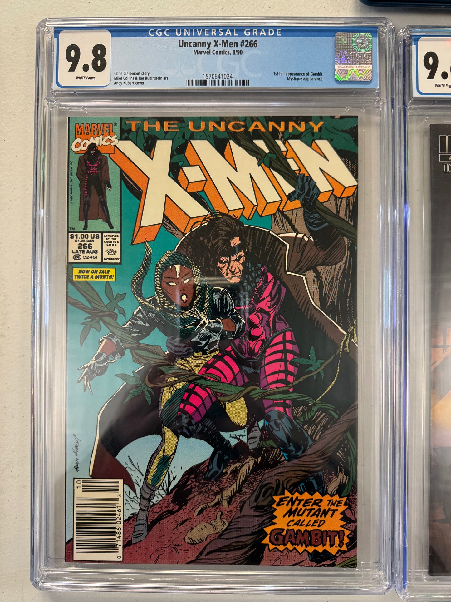 Uncanny X-Men 266 Newstand CGC 9.8 First Gambit