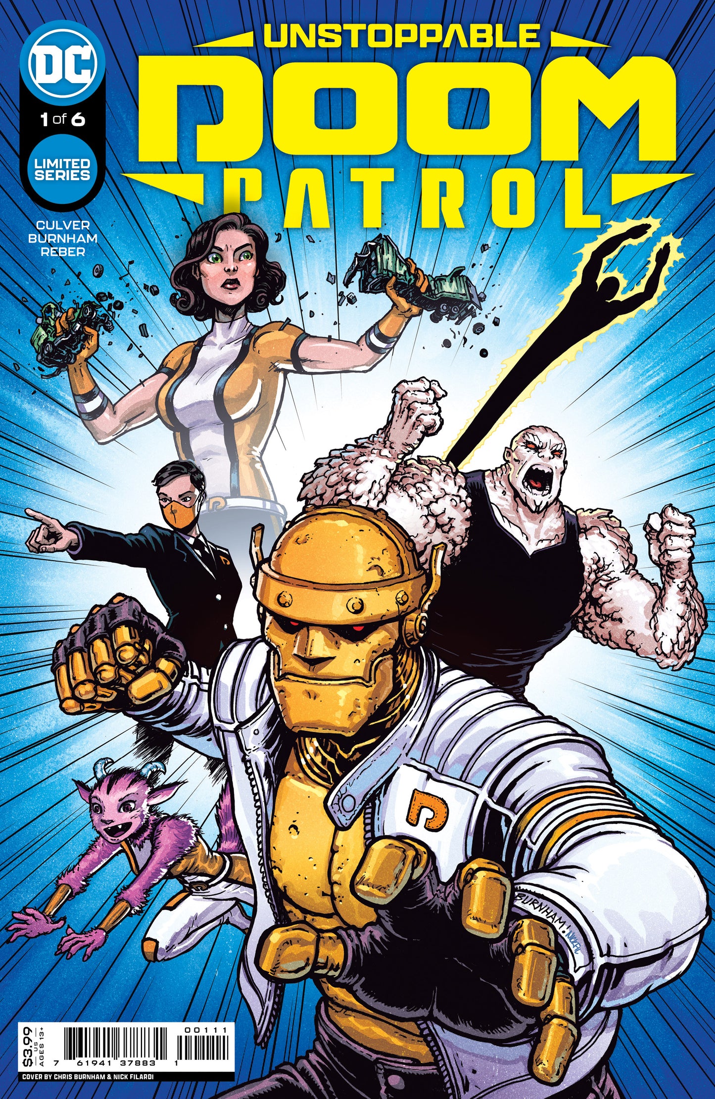UNSTOPPABLE DOOM PATROL #1 (OF 6) CVR A CHRIS BURNHAM