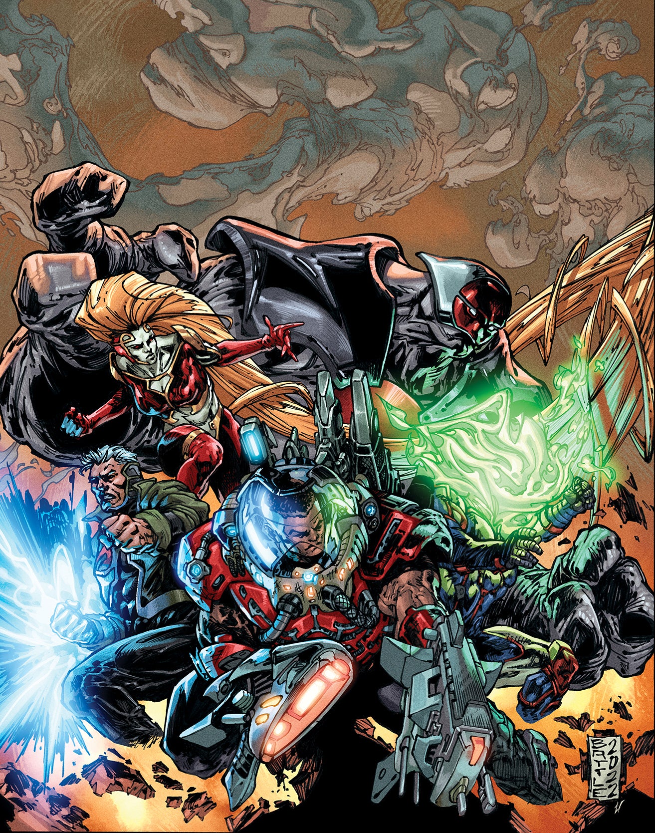 WALLER VS WILDSTORM #1 (OF 4) CVR B ERIC BATTLE VAR (MR)