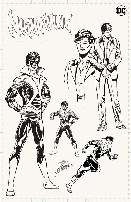 NIGHTWING #100 CVR H GEORGE PEREZ ART BOARD DESIGN CARD STOCK VAR