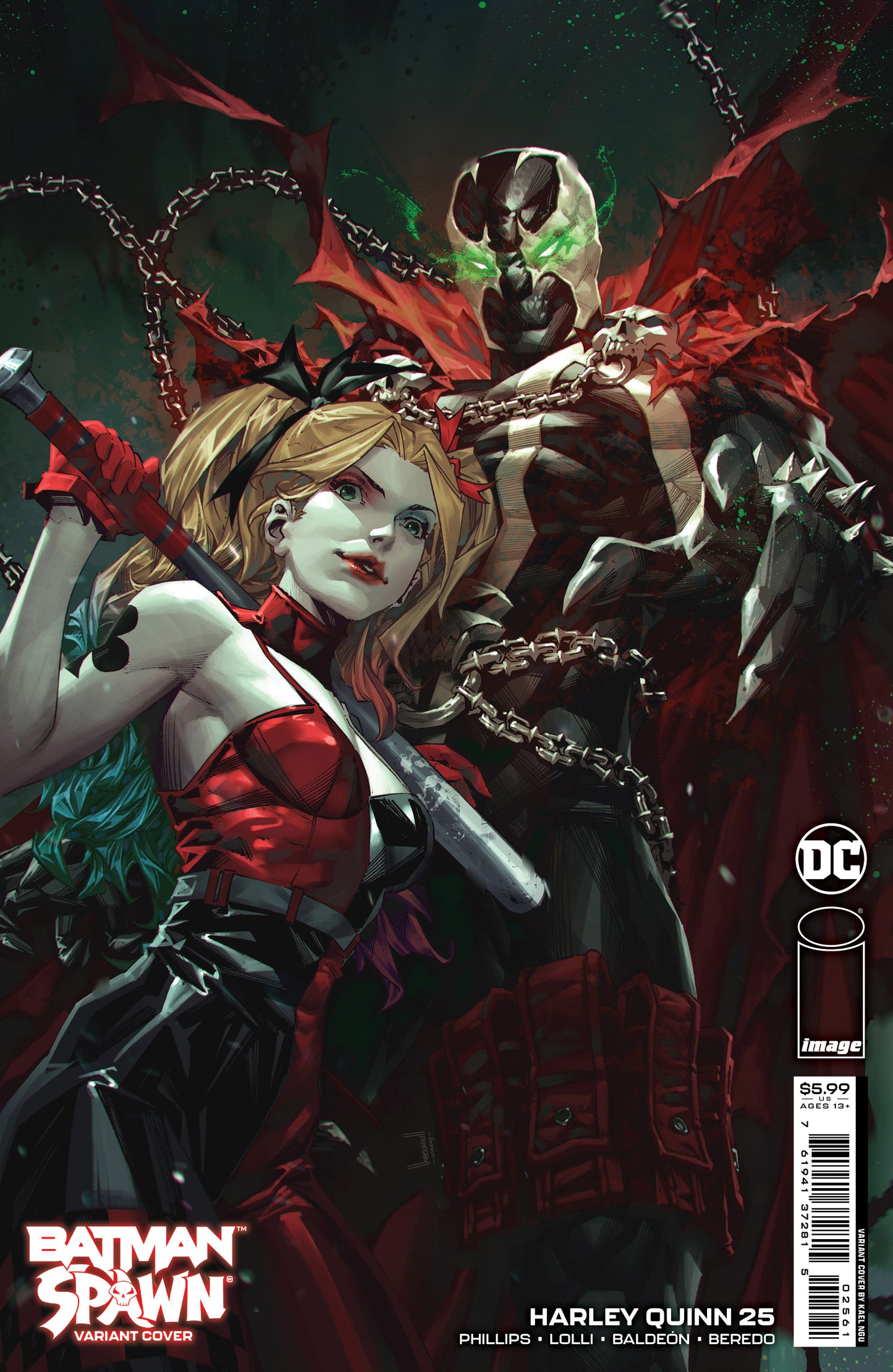 HARLEY QUINN #25 CVR F KAEL NGU DC SPAWN CARD STOCK VAR