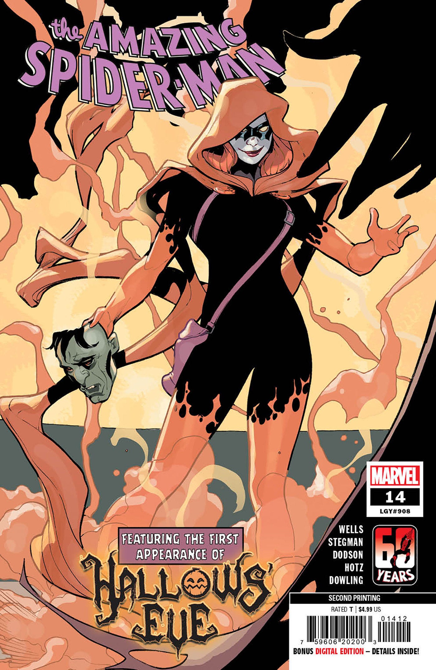 AMAZING SPIDER-MAN 14 DODSON 2ND PRINTING VARIANT