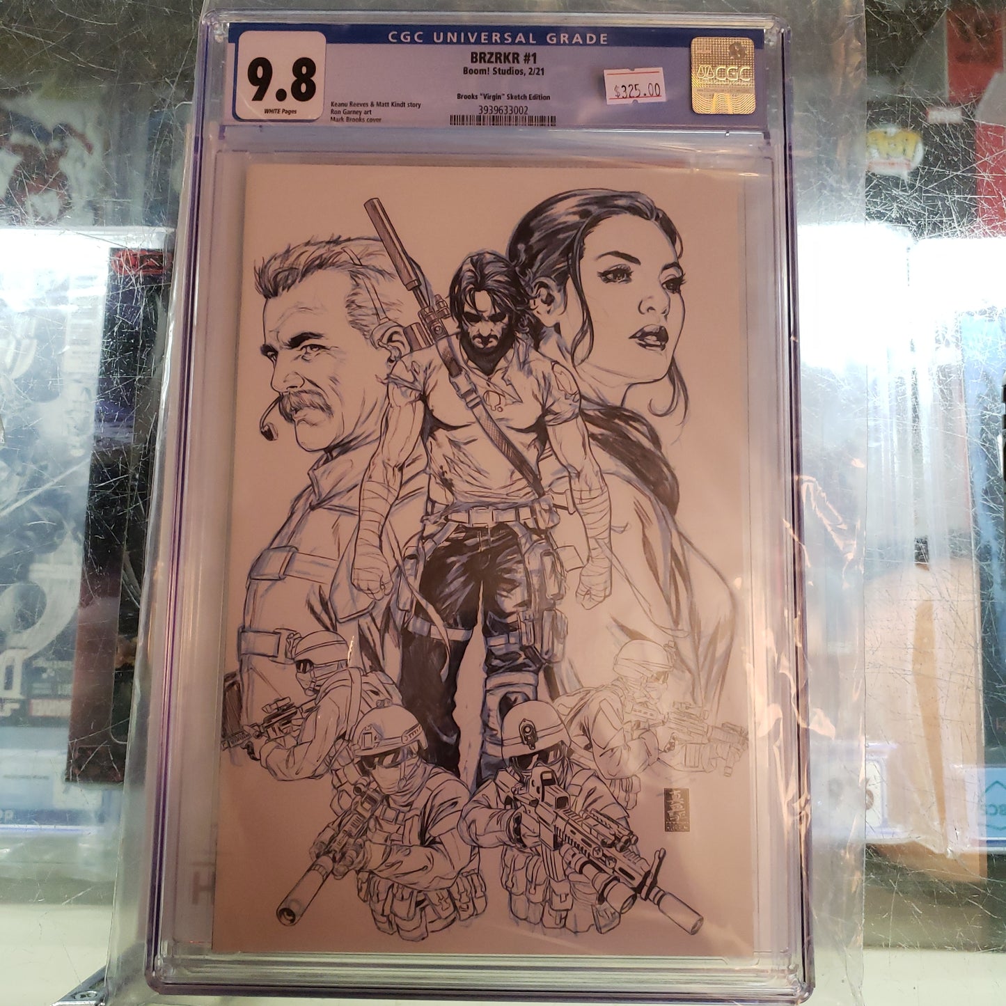 CGC 9.8 BRZRKR #1 1:500 "virgin" sketch Edition