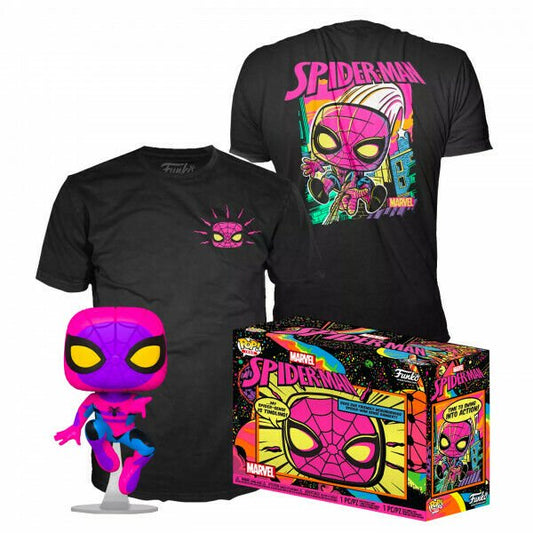 Funko Pop! Spider-Man Black Light Pop Tee