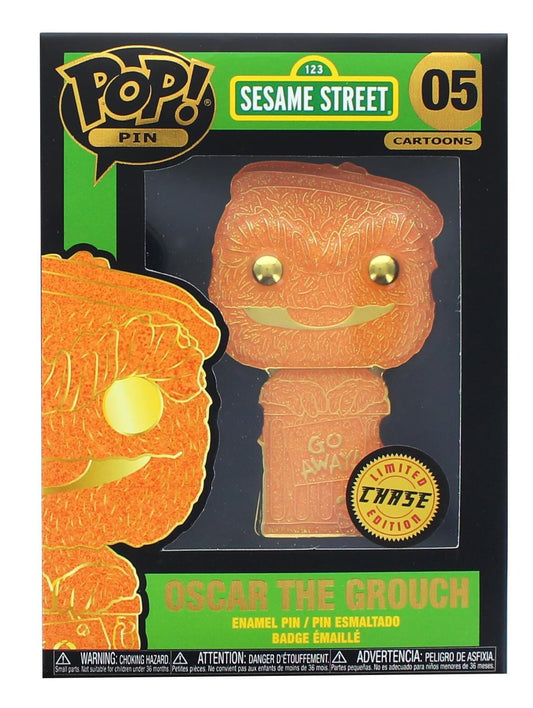 Funko Pop! Pin: Sesame Street- Oscar the Grouch Chase Enamel Pin