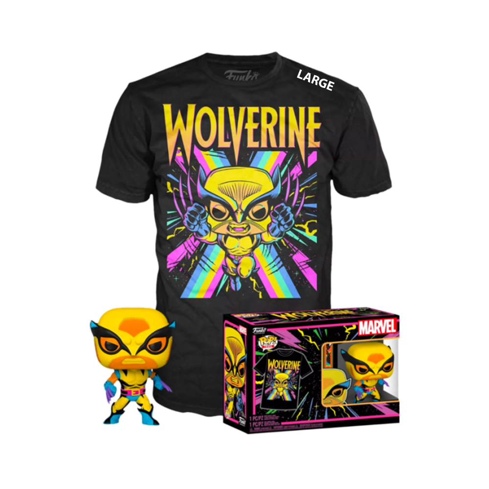Funko Pop! Wolverine Black Light Pop Tee
