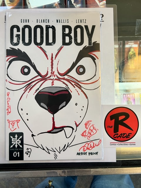 Good Boy 1 Blank Metal Sketch. One of a kind!