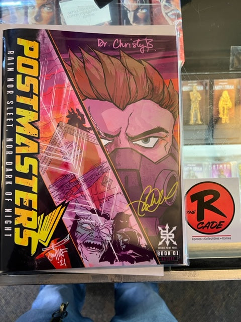 Postmasters Rcade Comics Exclusive Trade Dress Triple signed