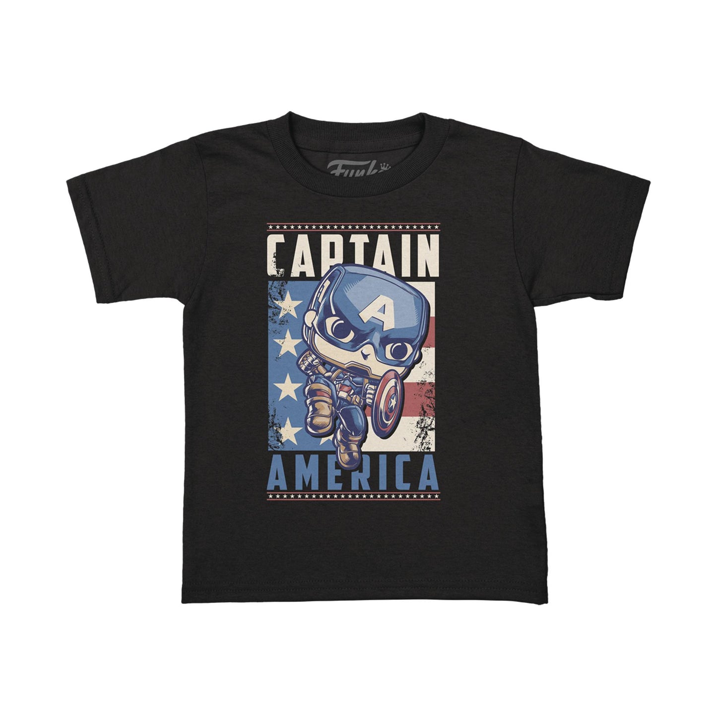 POCKET POP & TEE MARVEL CAPTAIN AMERICA T/S YOUTH M (NET)