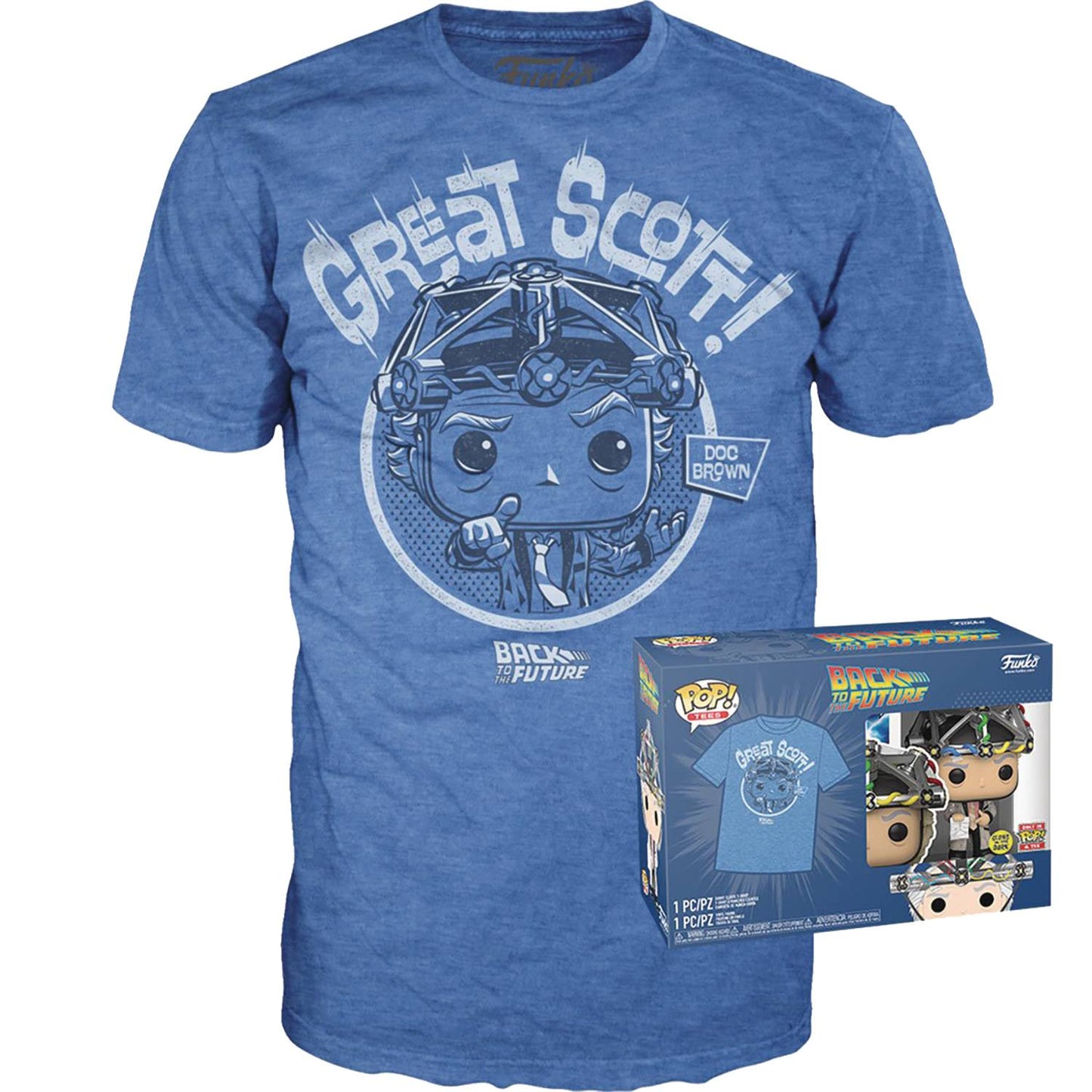 POP & TEE BACK TO THE FUTURE DOC W/ HELMET T/S S (NET) (DEC2