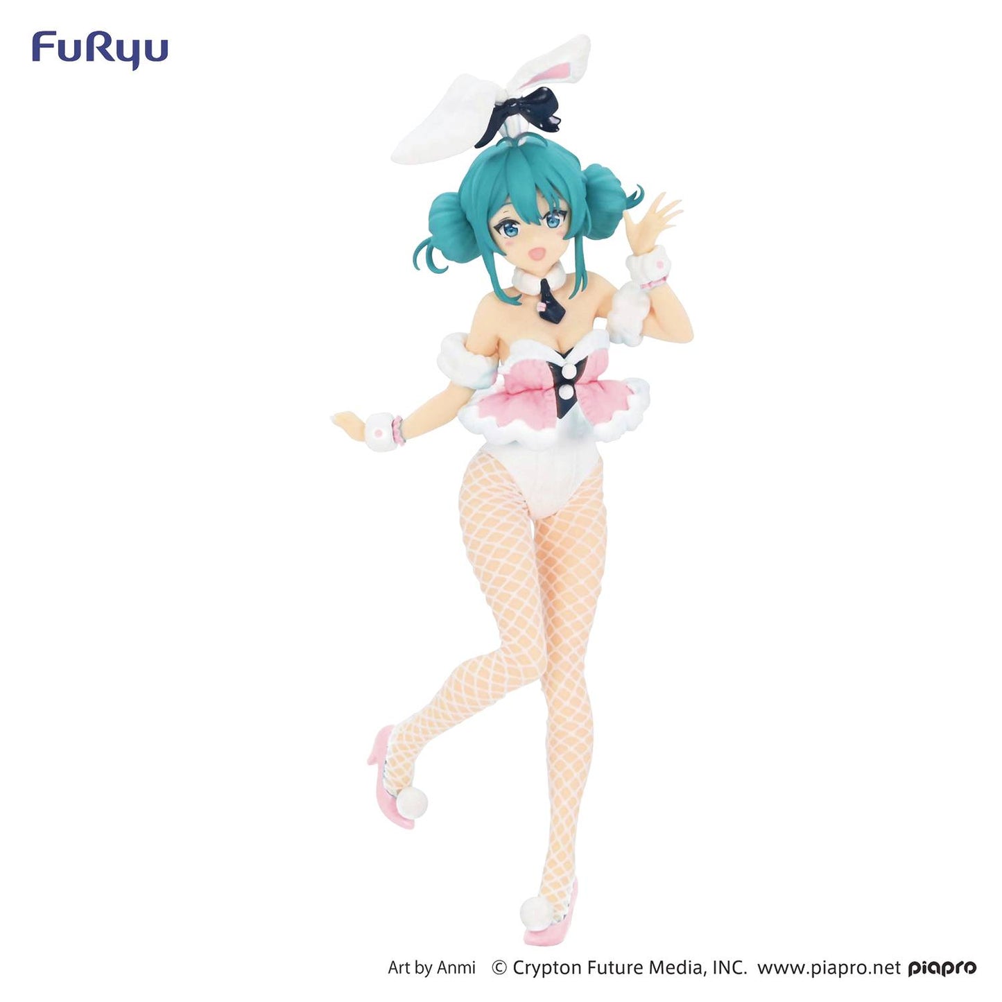 HATSUNE MIKU BICUTE BUNNIES WHITE RABBIT BABY PINK PVC FIG (