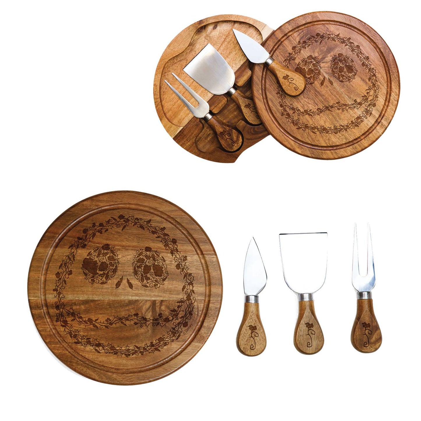 NBX JACK ACACIA BRIE CHEESE CUTTING BOARD & TOOLS SET (NET)