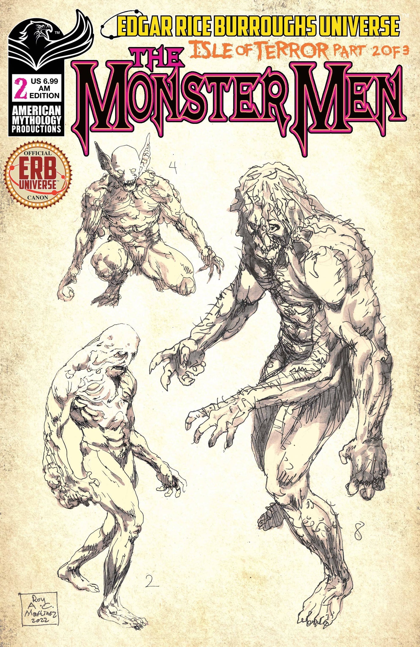 MONSTER MEN ISLE OF TERROR #2 (OF 3) CVR C AM EXC LTD ED (RE
