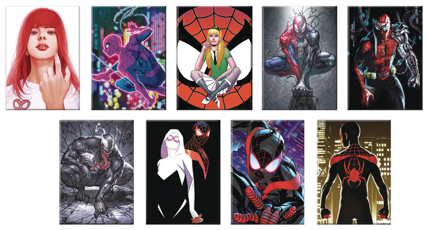 MARVEL COMICS SPIDER-MAN COVERS 48 CT MAGNET ASST (NET) (JUN