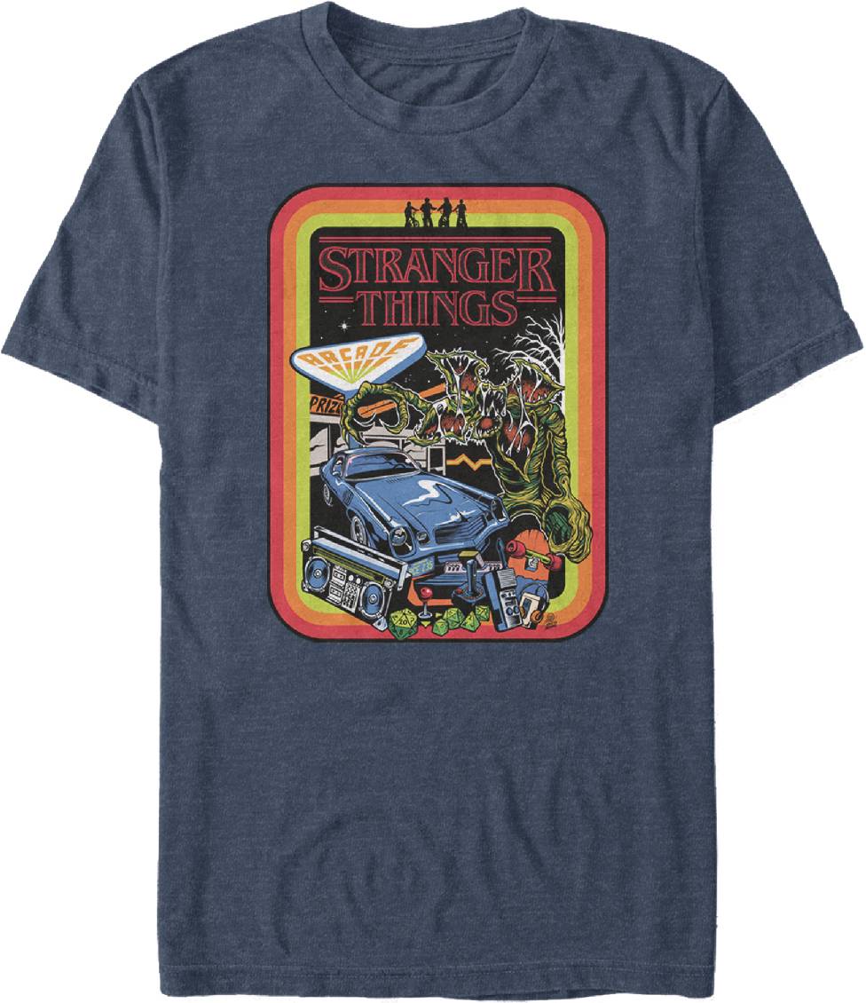 STRANGER THINGS RETRO MASH T/S LG (C: 1-1-2)
