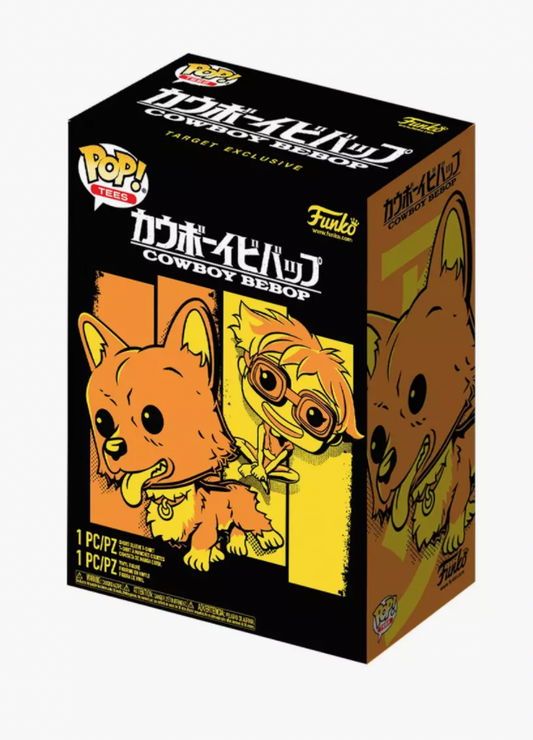 Funko Pop! & Tee Cowboy Bebop - Flocked EIN and T-Shirt