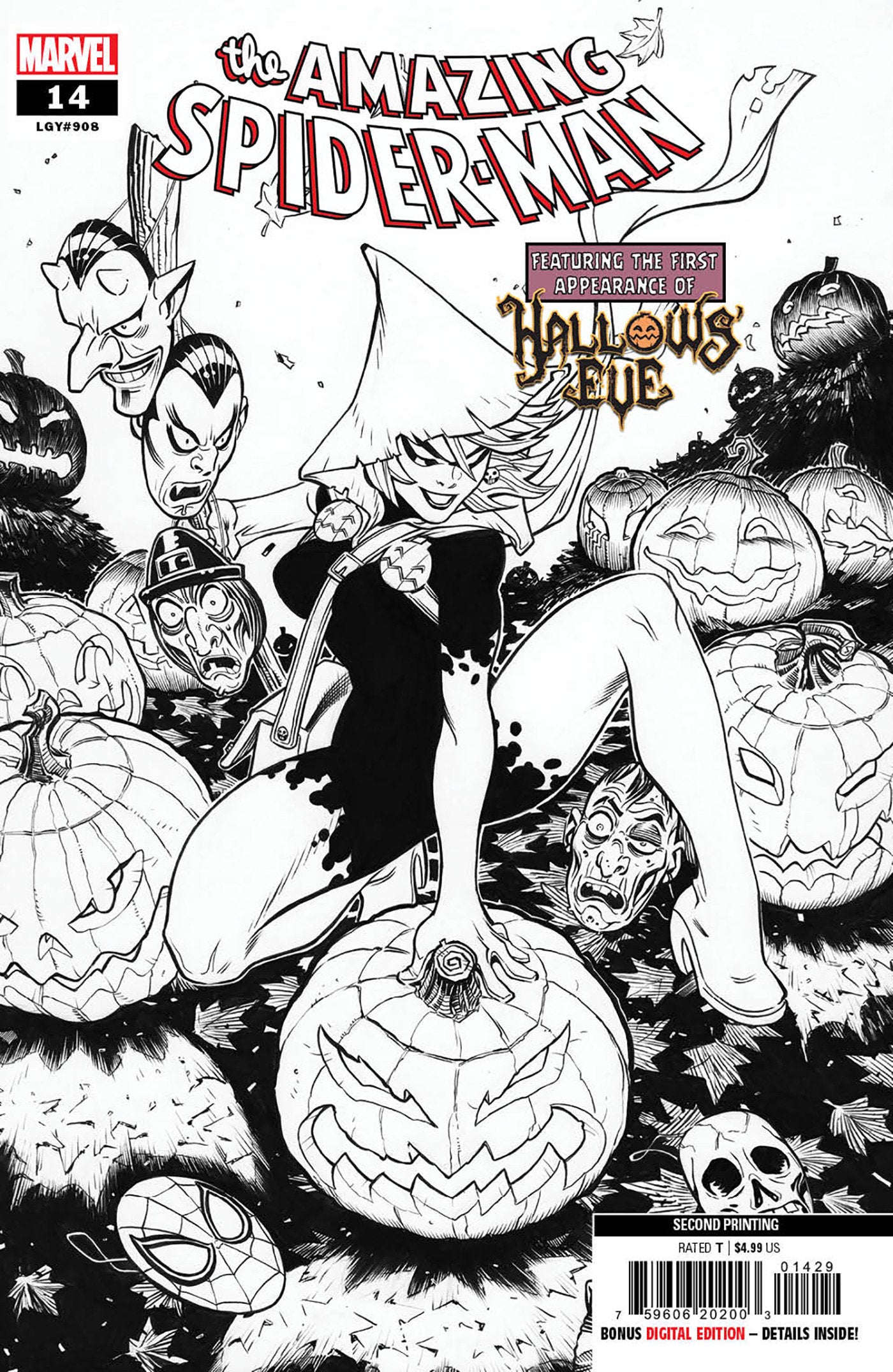 AMAZING SPIDER-MAN 14 MCGUINNESS 2ND PRINTING RATIO VARIANT