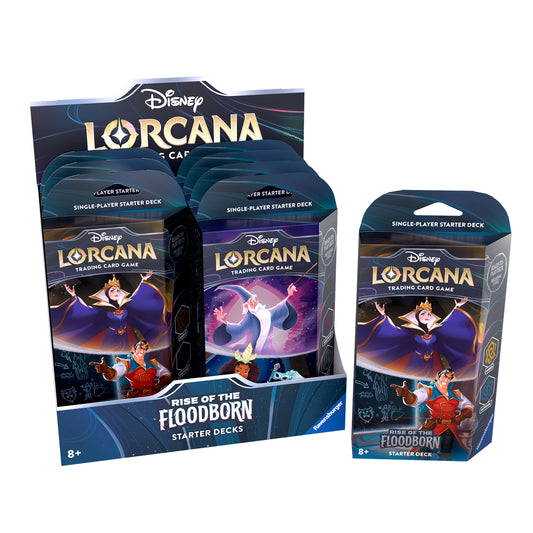 Disney Lorcana TCG: Rise of the Floodborn Starter Deck Carton (8)