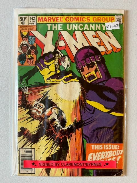 Marvel Comics The Uncanny X-Men #142 *Signed by Claremont and Byrnes*