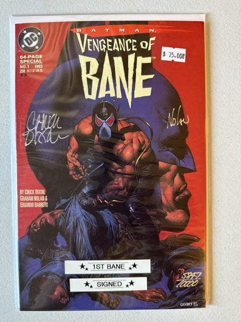 DC Comics Batman: Vengeance of Bane #1  *Signed by Chuck Dixon and Graham Nolan*