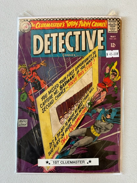 DC Comics Detective Comics #351, 1st Cluemaster