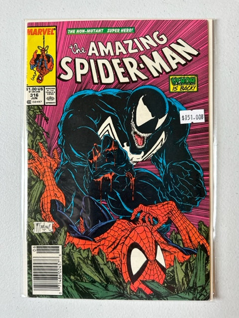 Marvel Comics the Amazing Spider-Man #316, 1st full Venom cover appearance