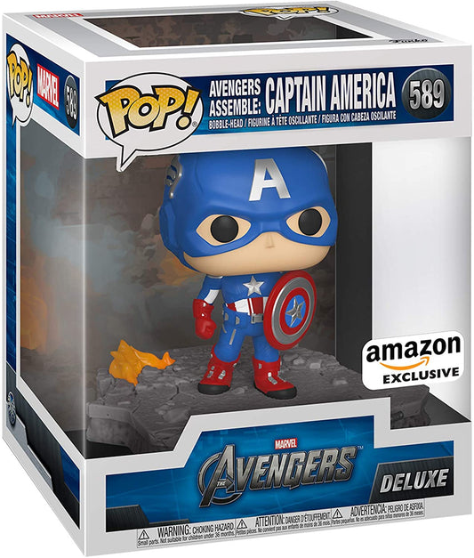 Funko Pop! Deluxe, Marvel: Avengers Assemble Series - Captain America