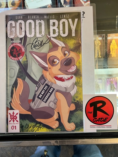 Good Boy 1 Trish Forstner Service Dog Cover signed