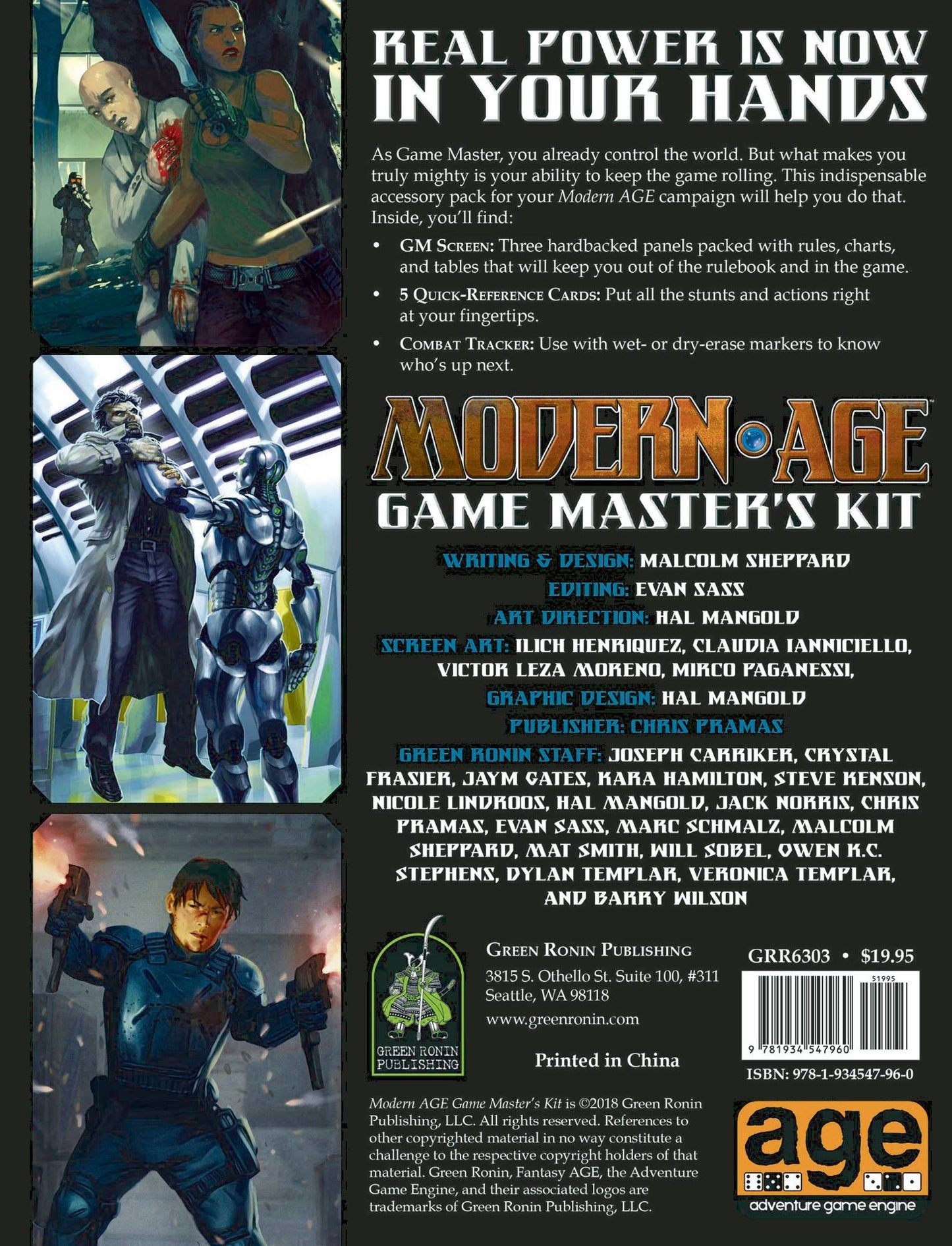 MODERN AGE RPG GAME MASTERS KIT (O/A)