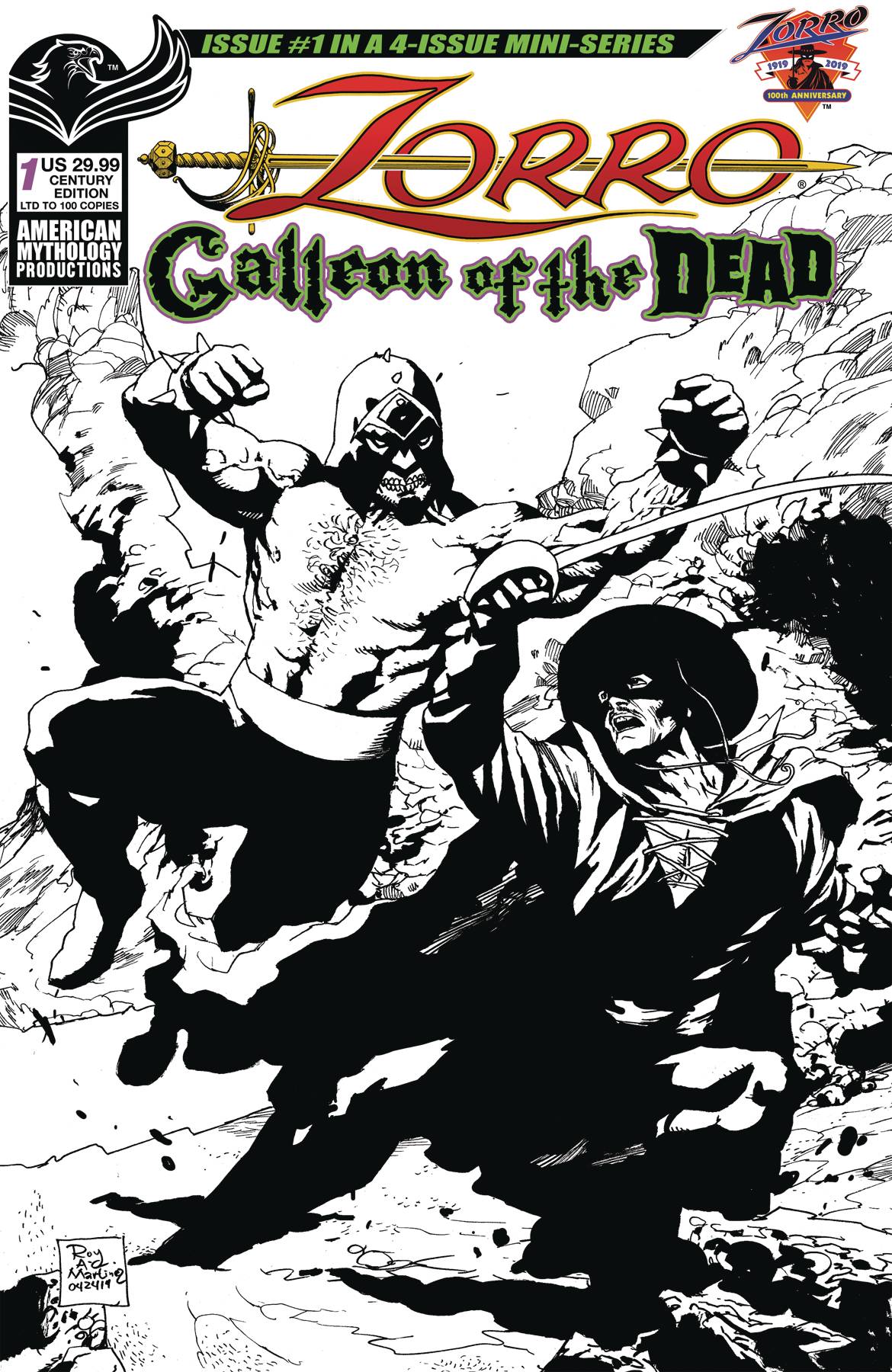 ZORRO GALLEON OF DEAD #1 CVR D CENTURY LTD ED (O/A)