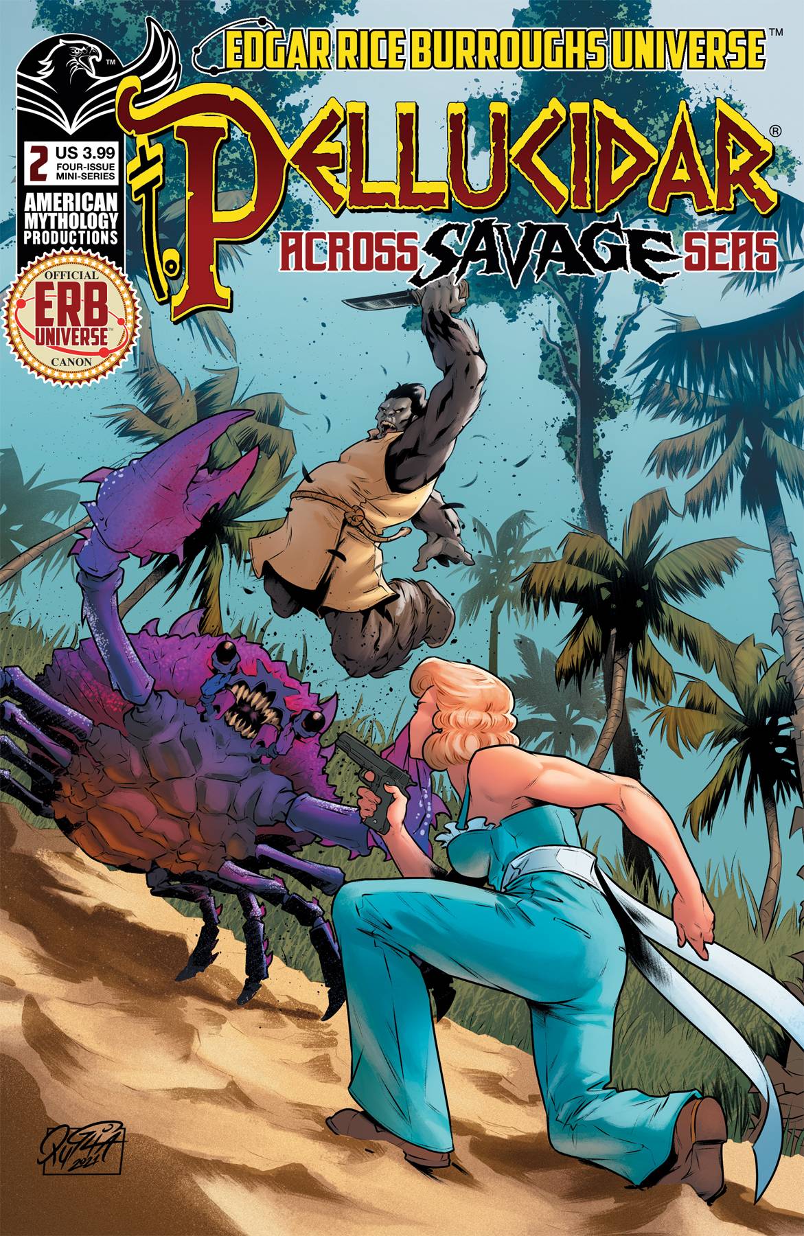 PELLUCIDAR ACROSS SAVAGE SEAS #2 (OF 4) CVR A PUGLIA (O/A) (