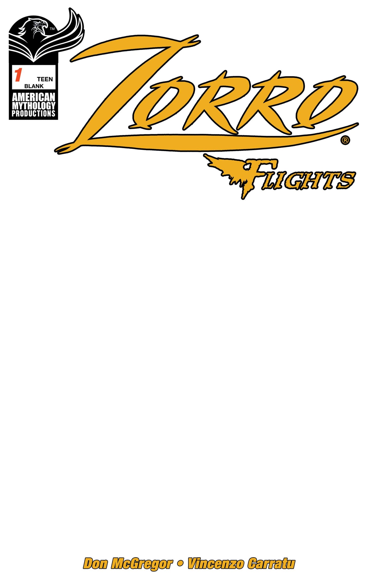 ZORRO FLIGHTS #1 CVR E BLANK SKETCH (O/A) (MR)