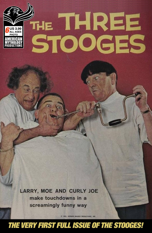 AM ARCHIVES THREE STOOGES DELL 1961 #6 CVR A CLASSIC PHOTO (