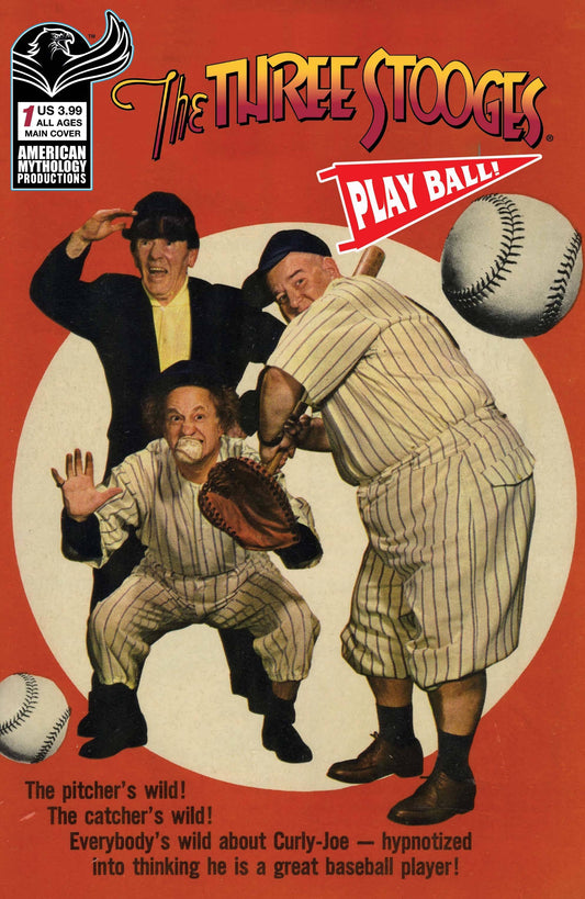 THREE STOOGES PLAY BALL SPECIAL #1 CVR A CLASSIC BASEBALL PH