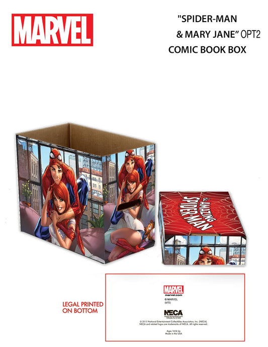 MARVEL SPIDER-MAN & MJ 5PK SHORT COMIC STORAGE BOX (NET) (O/