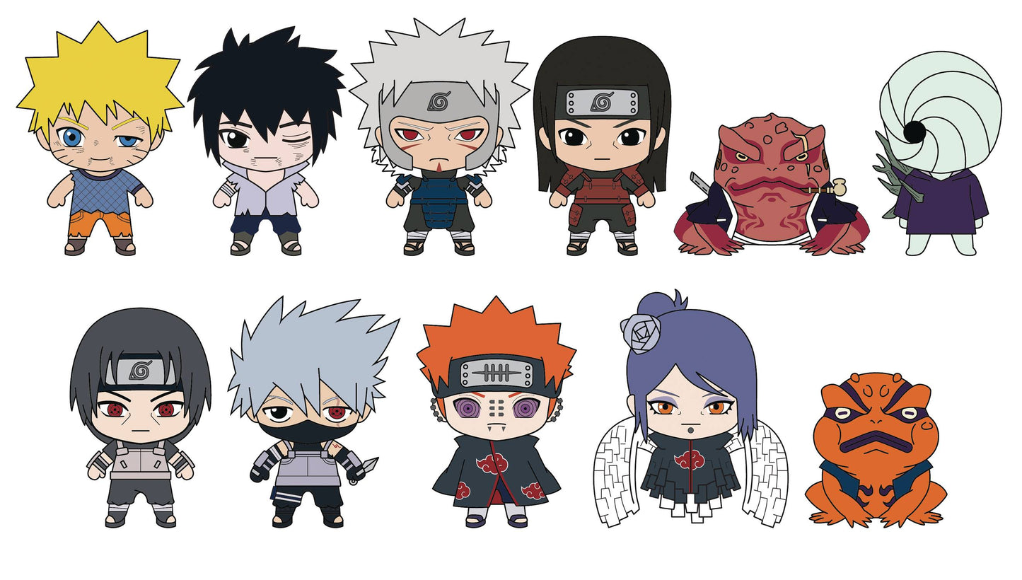 NARUTO SHIPPUDEN SERIES5 24PC 3D FOAM BAG CLIP BMB DS (O/A)