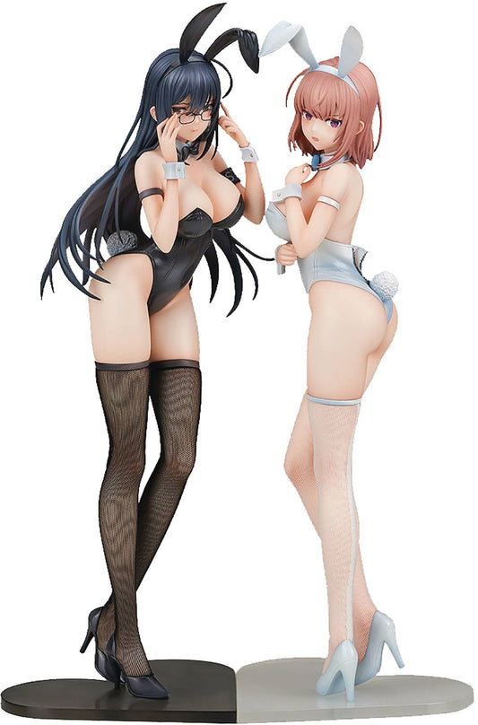 IKOMOCHI ORIGINAL CHAR WHITE & BLACK BUNNY 1/6 PVC FIG SET (