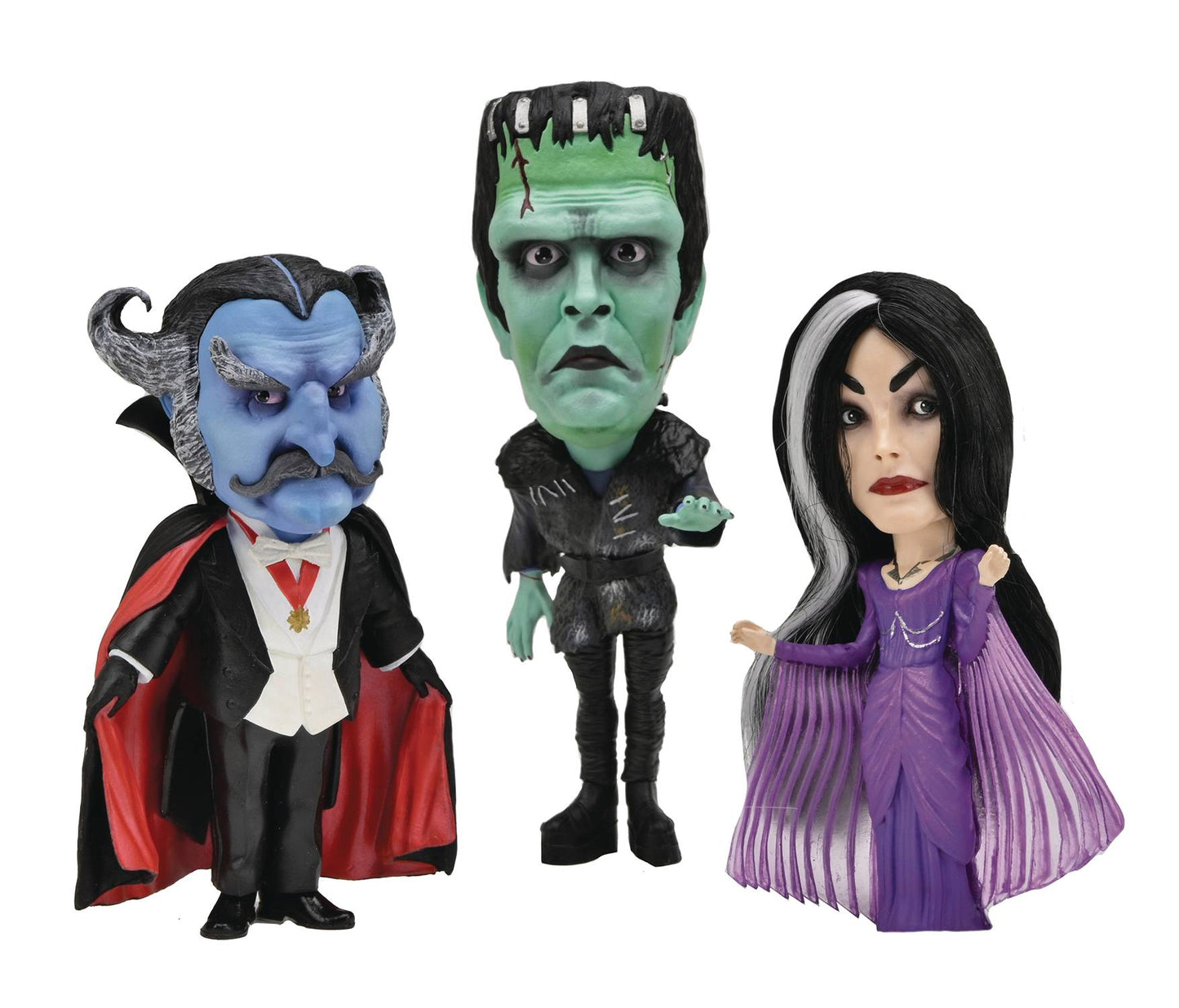 ROB ZOMBIES MUNSTERS LITTLE BIG HEAD STYLIZED FIG 3PK (MAY22