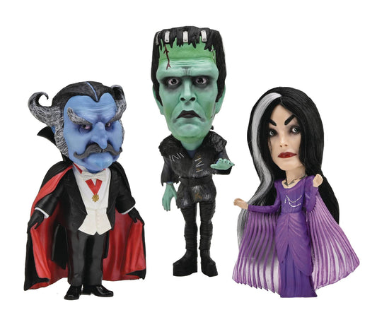 ROB ZOMBIES MUNSTERS LITTLE BIG HEAD STYLIZED FIG 3PK (MAY22