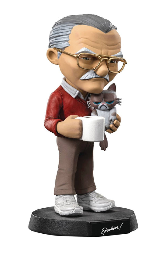 MINICO POW STAN LEE W/ GRUMPY CAT PVC STATUE (JUN228208) (C: