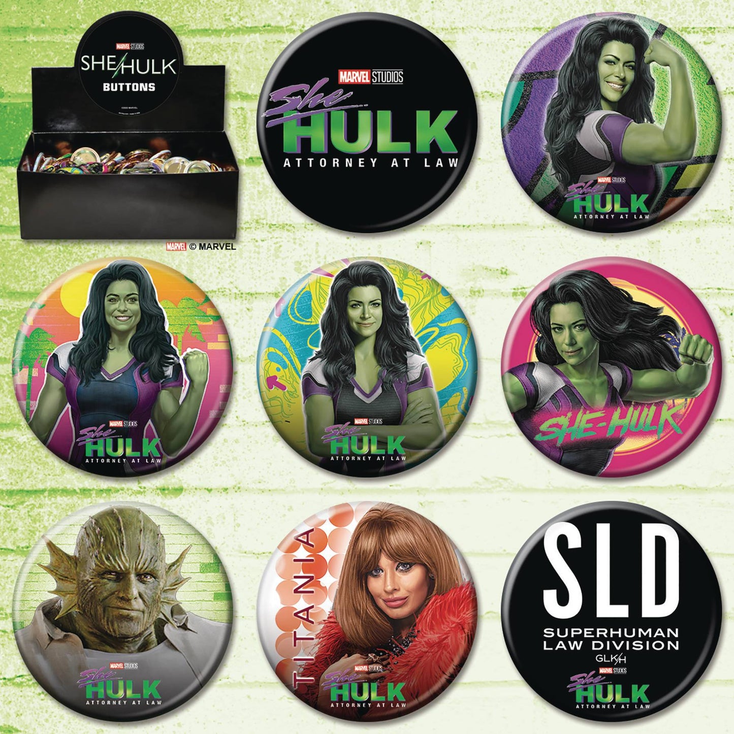 SHE HULK 144 PC BUTTON ASST (NET) (JUN228756) (C: 1-1-2)