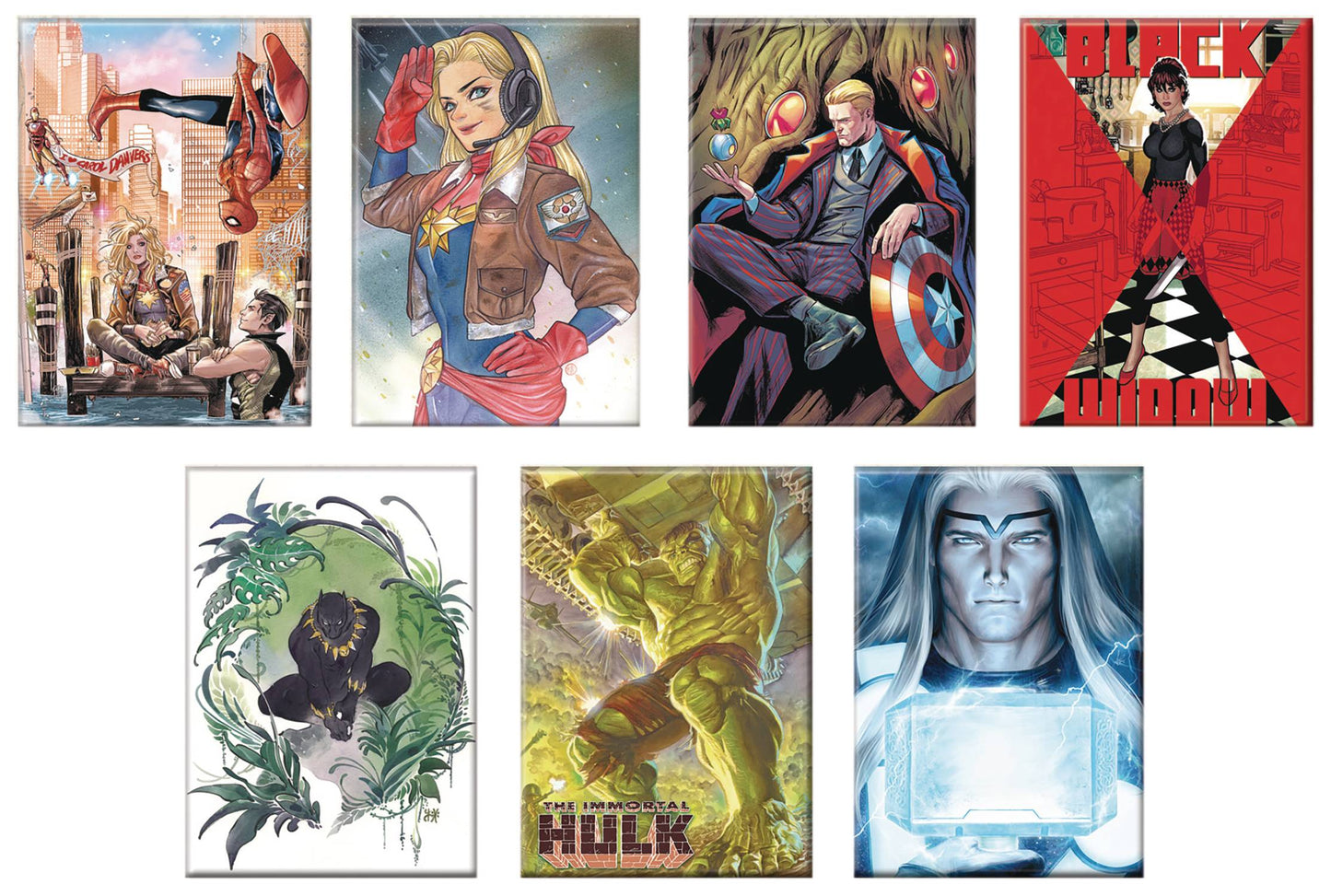 MARVEL COMICS AVENGERS COVERS 48 CT MAGNET ASST (NET) (JUN22