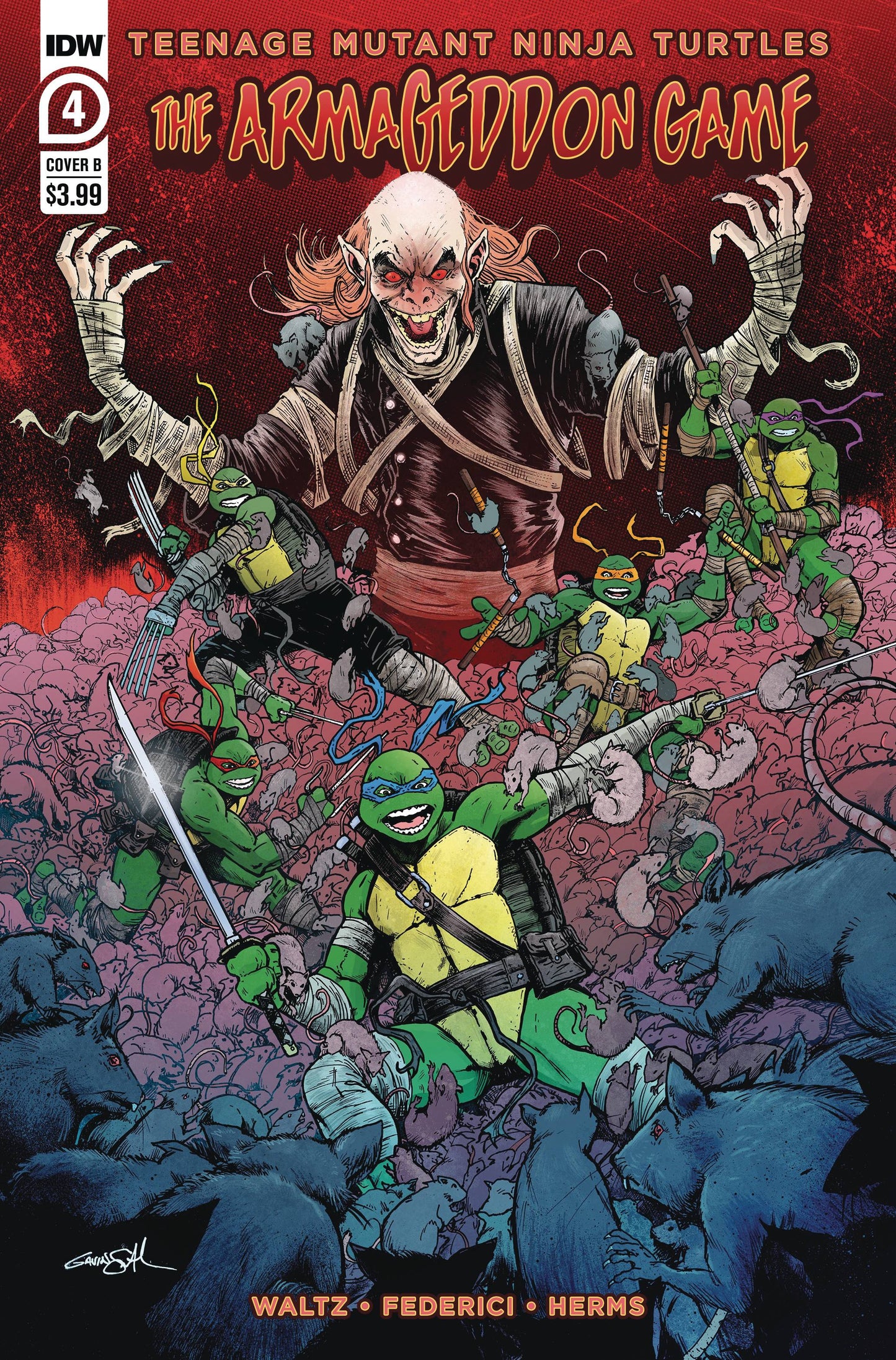 TMNT ARMAGEDDON GAME #4 CVR B SMITH (MR)