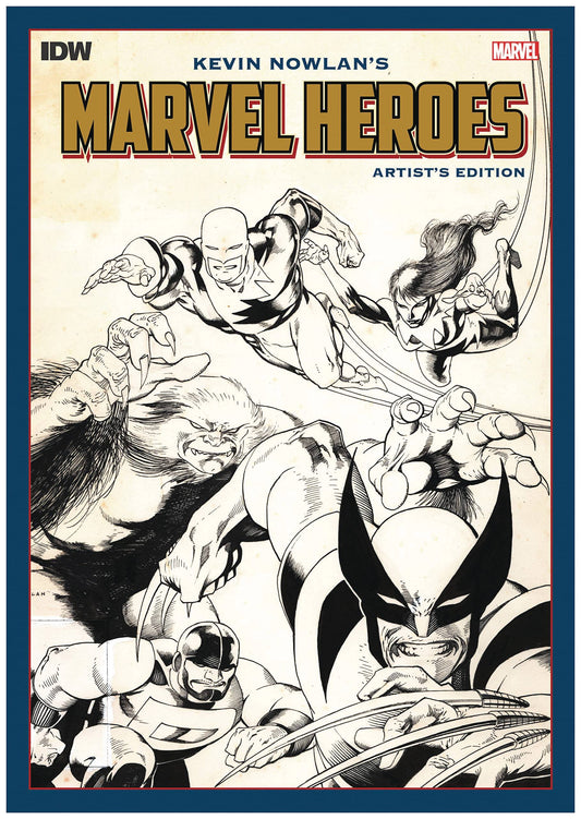 KEVIN NOWLAN MARVEL HEROES ARTIST ED HC