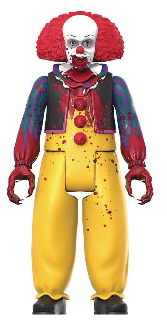 IT 1990 PENNYWISE MONSTER BLOOD SPLATTER REACTION FIG (NET)