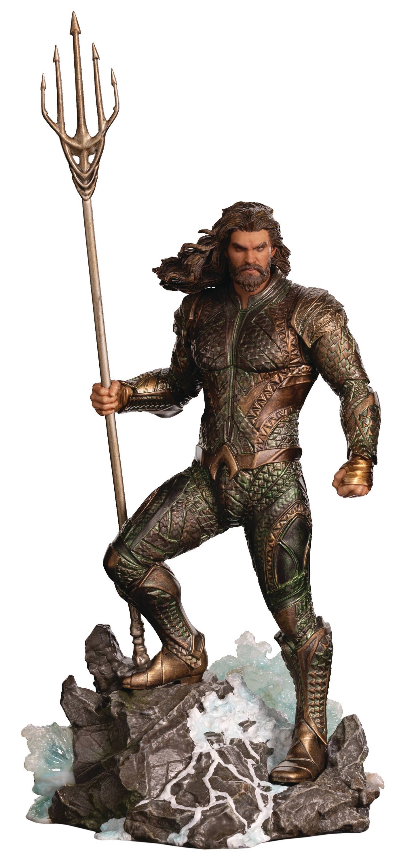 DC JUSTICE LEAGUE ZS AQUAMAN BDS ART SCALE 1/10 STATUE (NET)