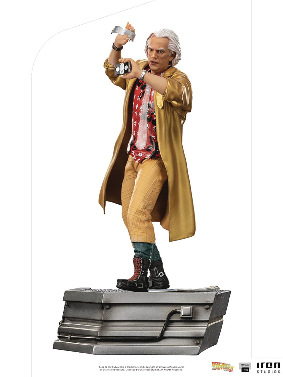 BACK TO THE FUTURE II DOC BROWN ART SCALE 1/10 STATUE (NET)