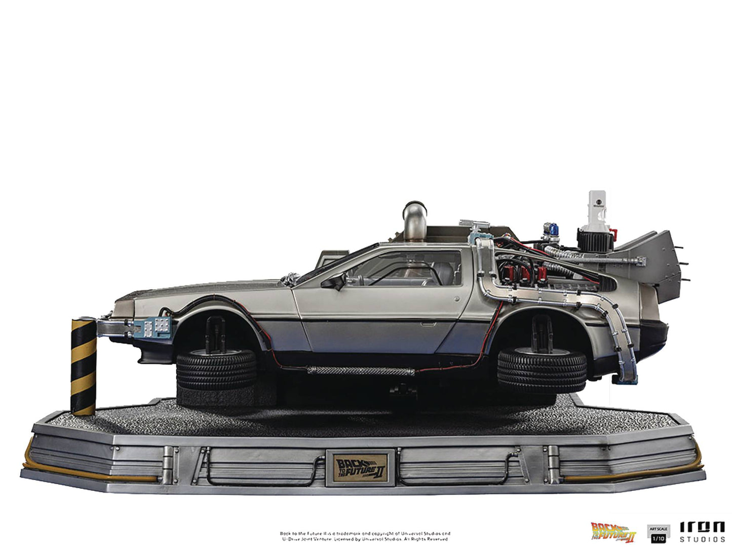 BACK TO THE FUTURE II DELOREAN ART SCALE 1/10 STATUE (NET) (