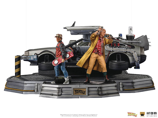 BACK TO THE FUTURE II DELOREAN DLX ART SCALE 1/10 STATUE (NE