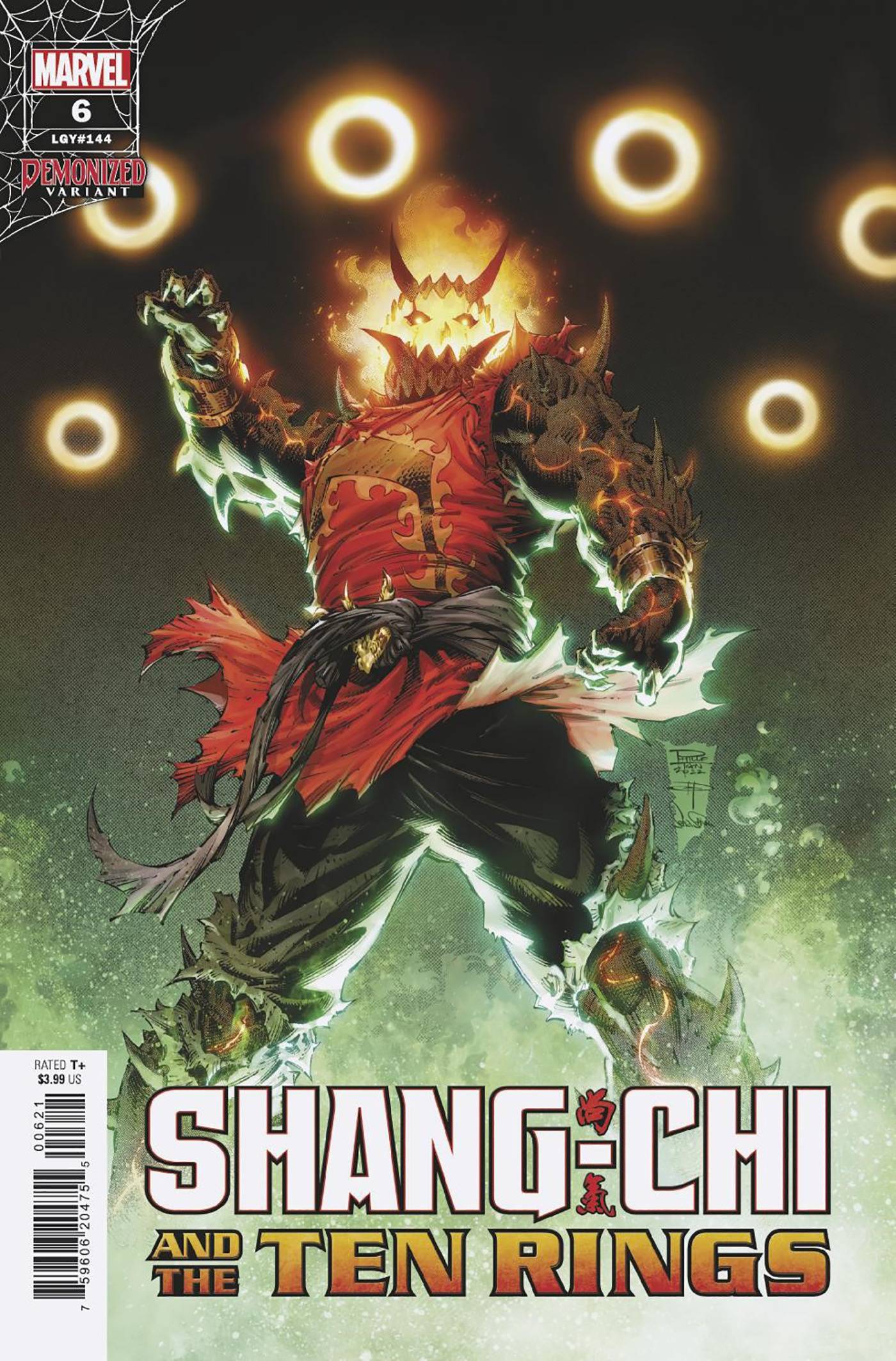 SHANG-CHI AND TEN RINGS #6 TAN DEMONIZED VAR